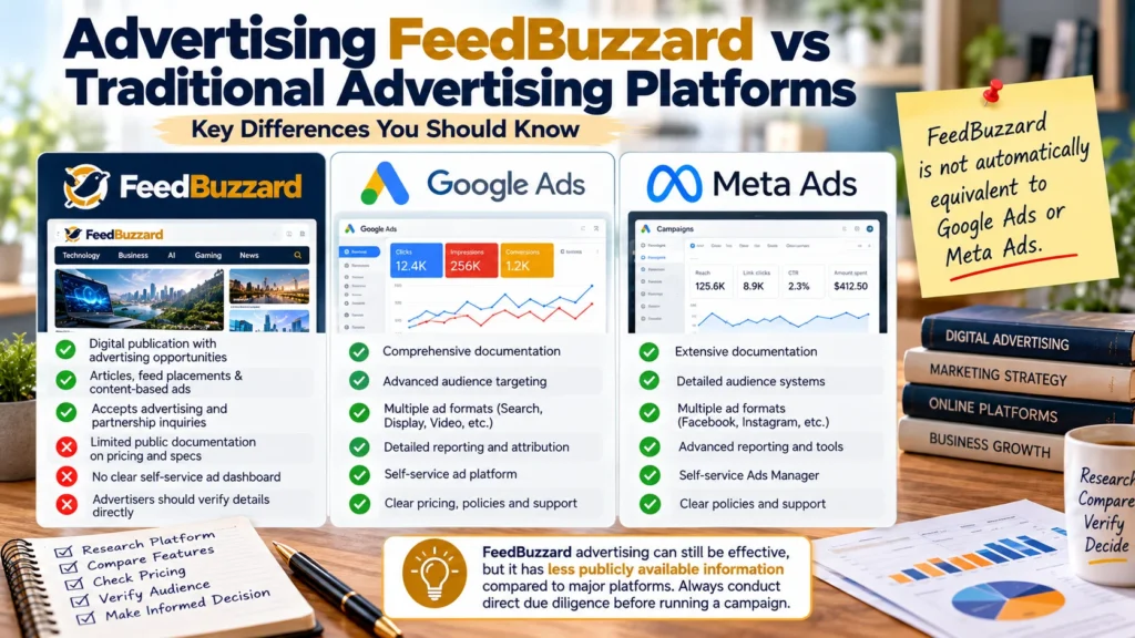 Advertising FeedBuzzard vs Traditional Advertising Platforms