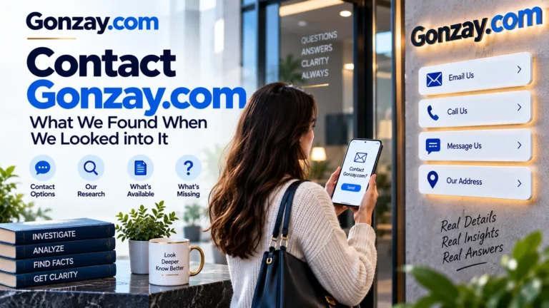Contact Gonzay.com | What We Found When We Looked into