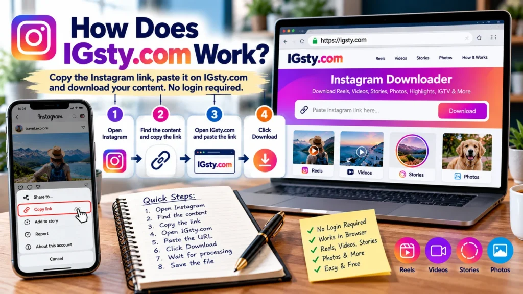 How Does IGsty com Work?
