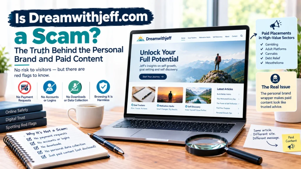 Is Dreamwithjeff com a Scam?