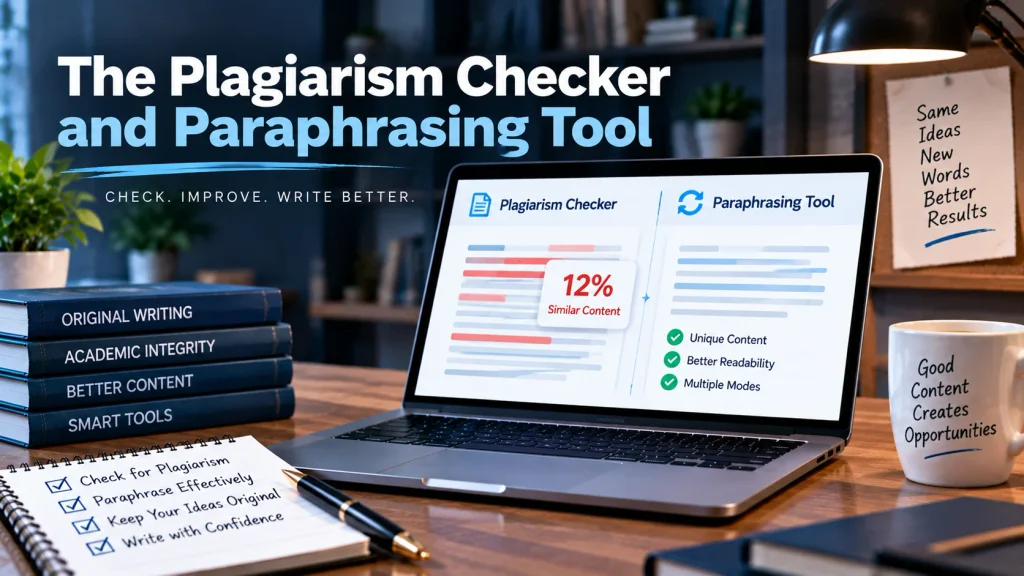 The Plagiarism Checker and Paraphrasing Tool