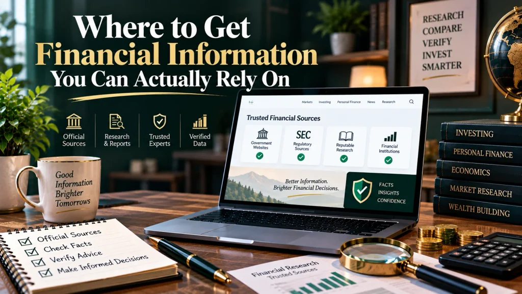 Where to Get Financial Information You Can Actually Rely On