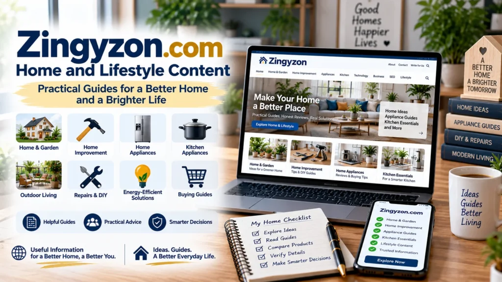 Zingyzon.com Home and Lifestyle Content