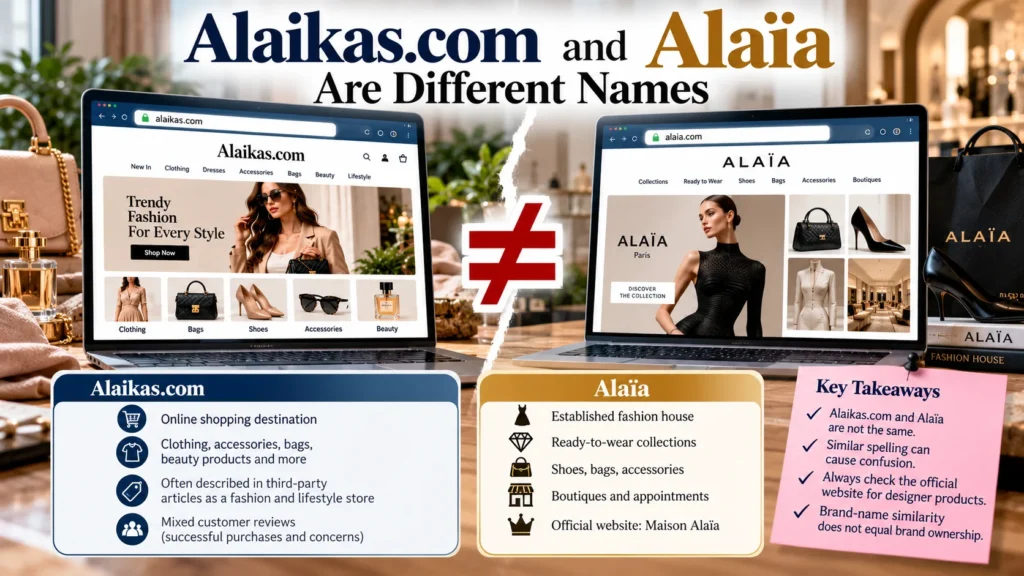 Alaikas.com and Alaïa Are Different Names