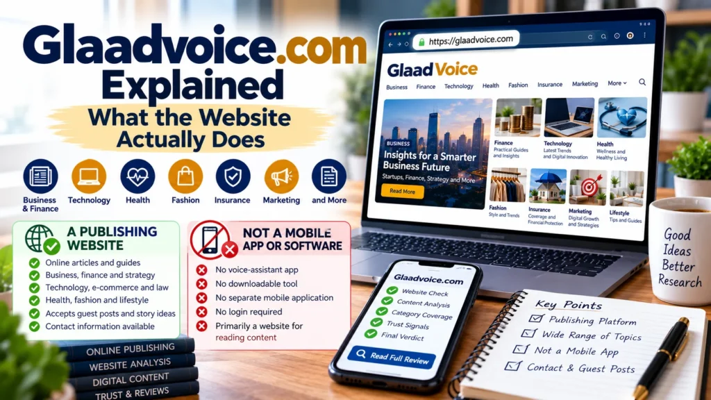 Glaadvoice Com Explained | What the Website Actually Does