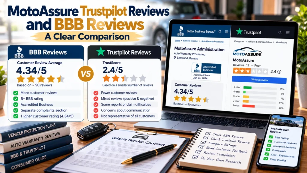 MotoAssure Trustpilot Reviews and BBB Reviews